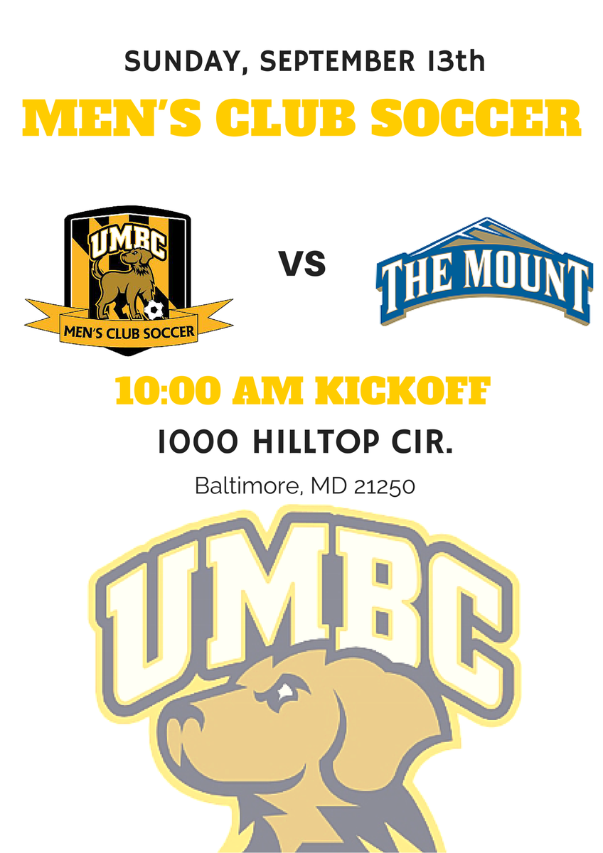UMBCMCS's tweet image. The Pursuit to Regionals and Nationals begins this Sunday UMBC Stadium. Kickoff at 10 am. We appreciate the support!