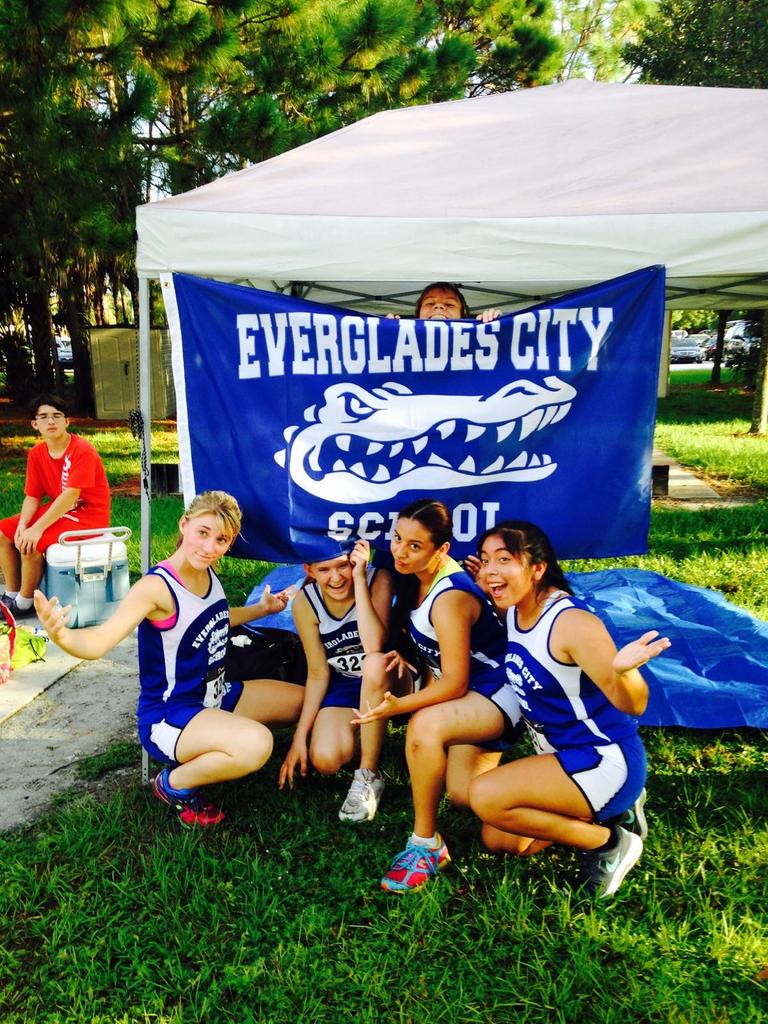 EVGCityGators's tweet photo. Lady Gators Cross Country at their first meet of the season! Proud of you!!! @team_EVG @collierschools http://t.co/dTnjOm539i