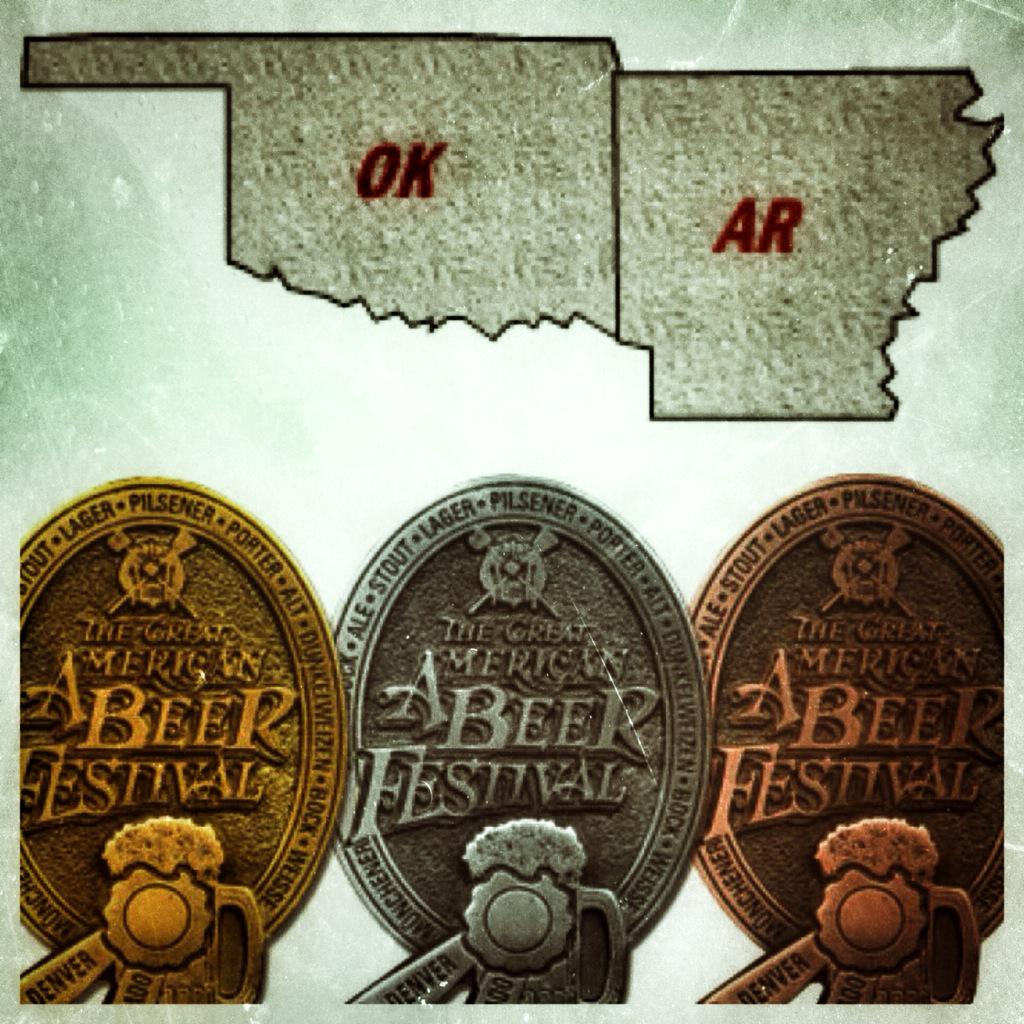BeerArkansas's tweet photo. Oklahoma/Arkansas send 12 breweries to @GABF: hardware hopes for two nascent #craftbeer states http://t.co/dbVlQm2cMz http://t.co/wFcZxahFPf
