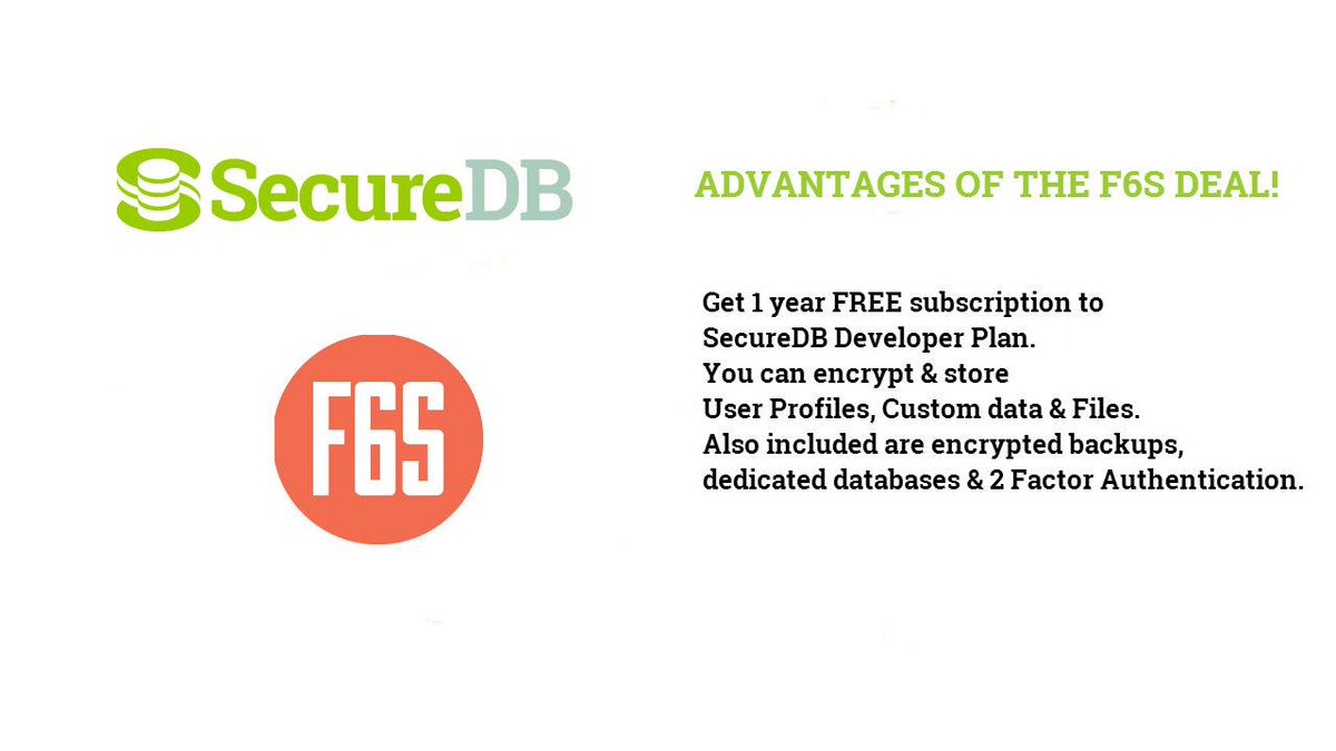 SecureDB's tweet photo. Check out our exclusive deal on @f6s: http://t.co/Y59kjpfKkz. #encryptall #encryption #infosec http://t.co/fAVWTTGurz