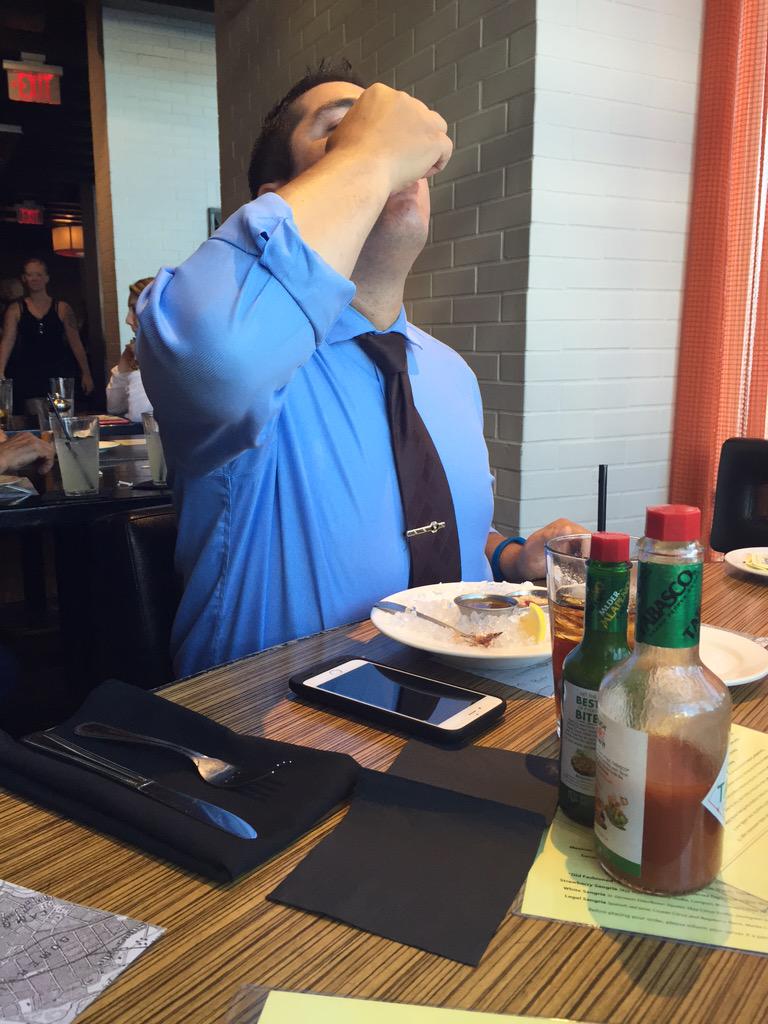 Wayne Benjamin (@wbenj87) on Twitter photo Mike from <a href="/DaystarIT/">Daystar, Inc.</a> experienced his first #oyster at <a href="/legalseafoods/">Legal Sea Foods</a> #LTK #lunchtime Mike from <a href="/DaystarIT/">Daystar, Inc.</a> experienced his first #oyster at <a href="/legalseafoods/">Legal Sea Foods</a> #LTK #lunchtime