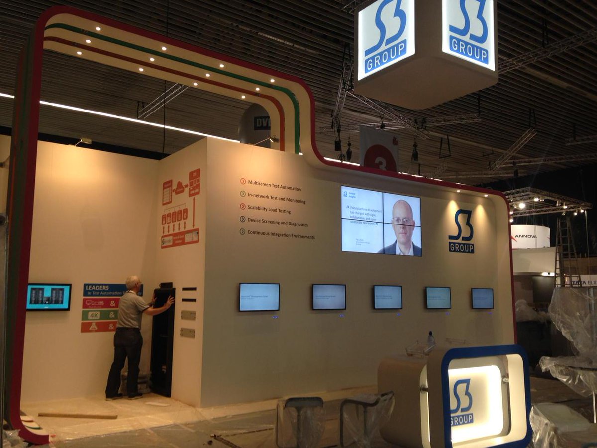 Day 1 setup of #IBC2015 drawing to a close - @S3Group_TVTech - all starting to come together ! #IBC