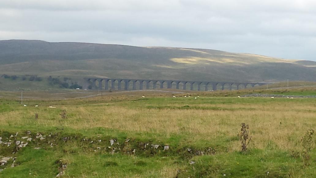 65 miles into the CRT charity bike challenge at the settle carlisle railway viaduct