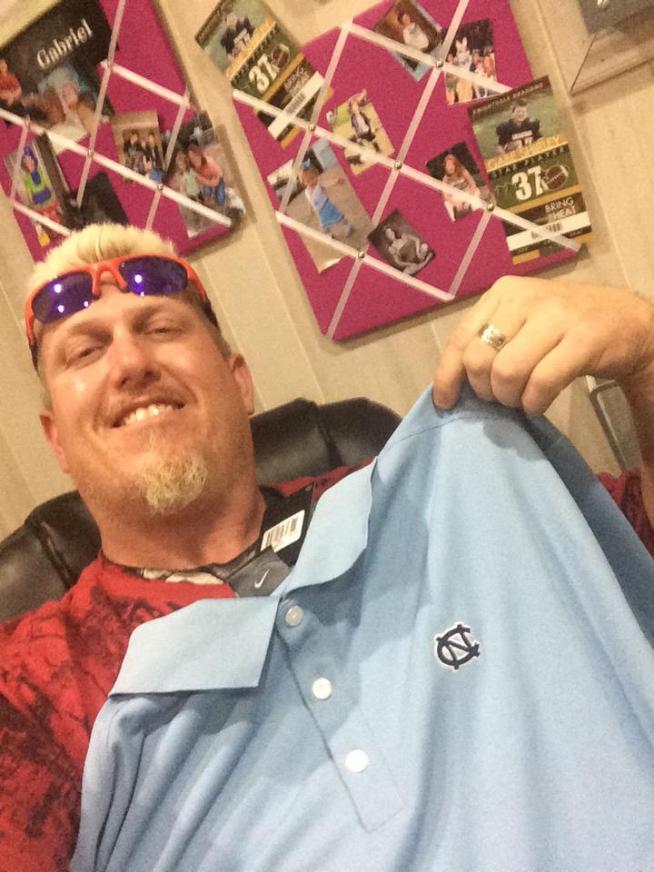 HermieSadler's tweet photo. Glad to see @LizardLickTowin got his shirt for the game Nov 28.  He gonna look good in blue !! @UNCEquipment http://t.co/pgPS6irrkS