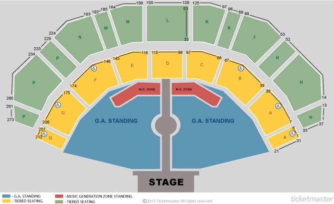 Stand Up Live Seating Chart