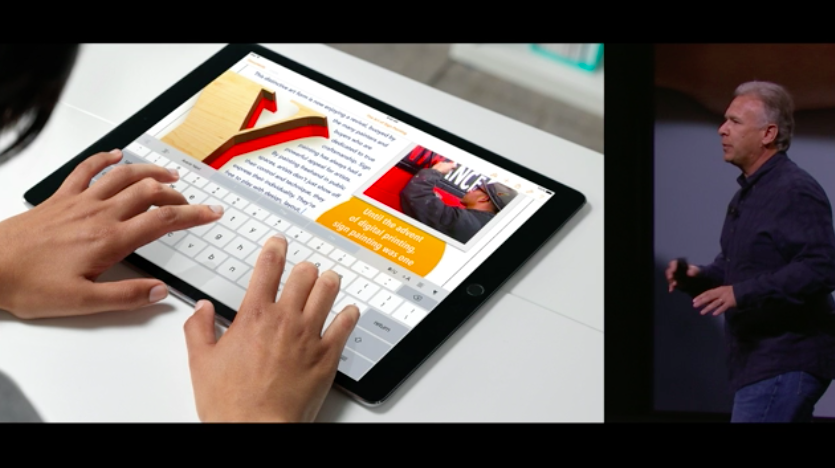yokekung's tweet photo. iPad Pro จะใหญ่ไปไหน ใหญ่โคตร #iPhone6sTH #iPadProTH http://t.co/kp2jd0WSQe