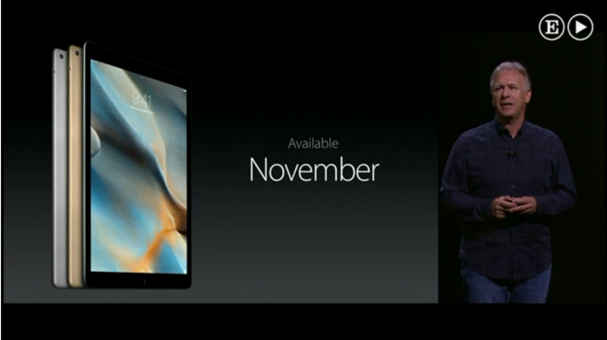 bee_open's tweet photo. En #AppleEvent revelan que a partir de noviembre estará disponible el iPad Pro | #BeeOpenTo Innovation http://t.co/uWXh95FO99