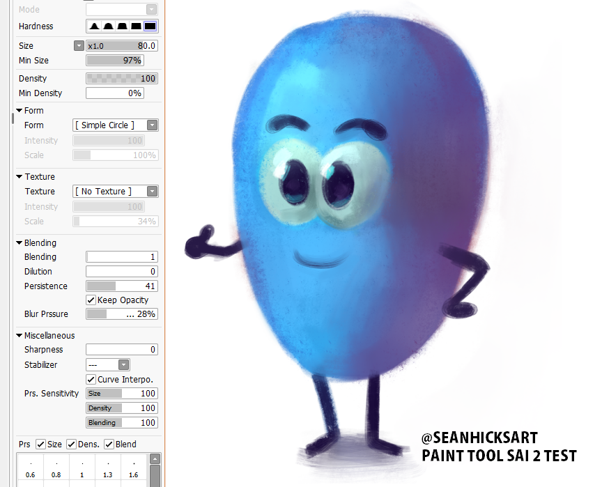 Sean Hicks Auf Twitter Paint Tool Sai 2 Brushes Function A Little Better Than Pts Alot More Customizable Options To Your Disposal Http T Co Zaqnkg7ckf Twitter