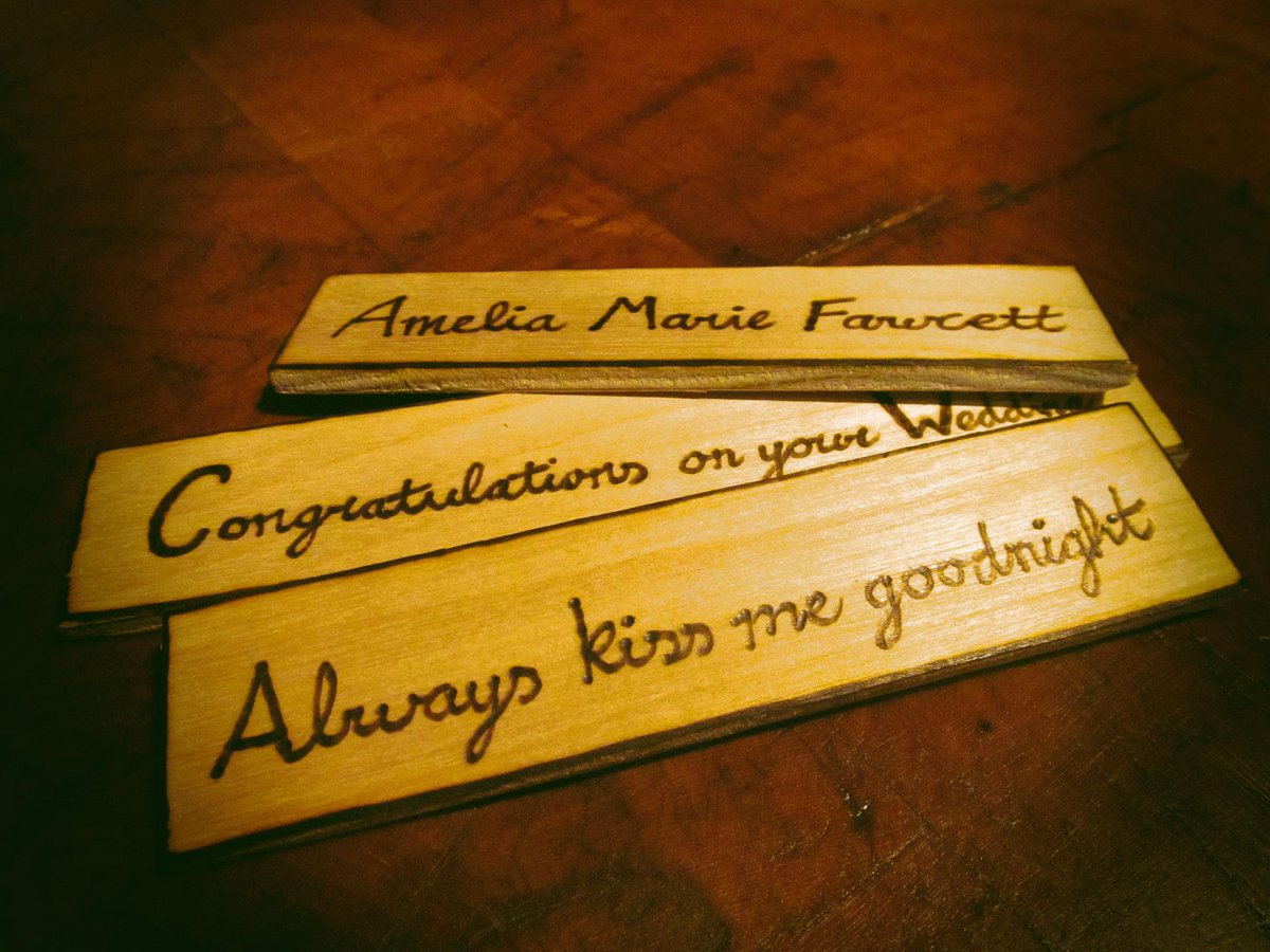 Send a permanent message to somebody you love, burned into wood sayitwithwood.co