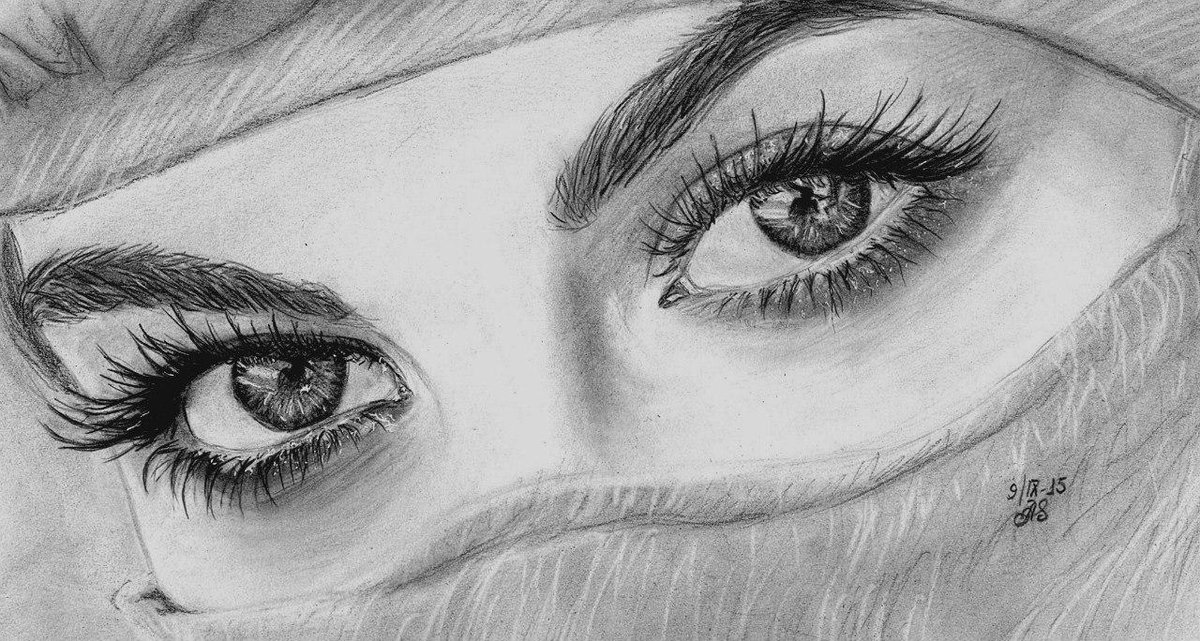 Woman Beautiful Eyes Face Closeup Black Stock Illustration 1264172209 |  Shutterstock