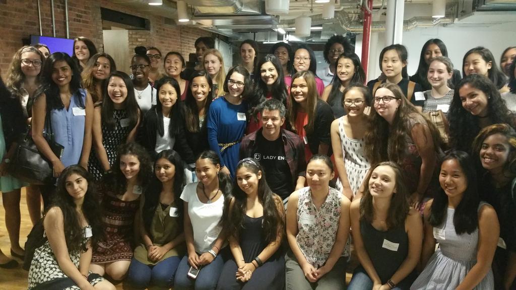 reshmasaujani's tweet image. Thanks @travisk and @Uber for being a @GirlsWhoCode ally and for helping us close the gender gap. #girlsbuiltthis