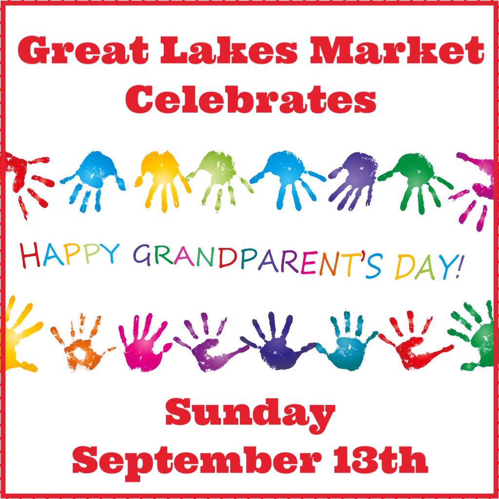 Come and celebrate Grandparents Day at the market this Sunday!!!  Lots of fun things to do with family!