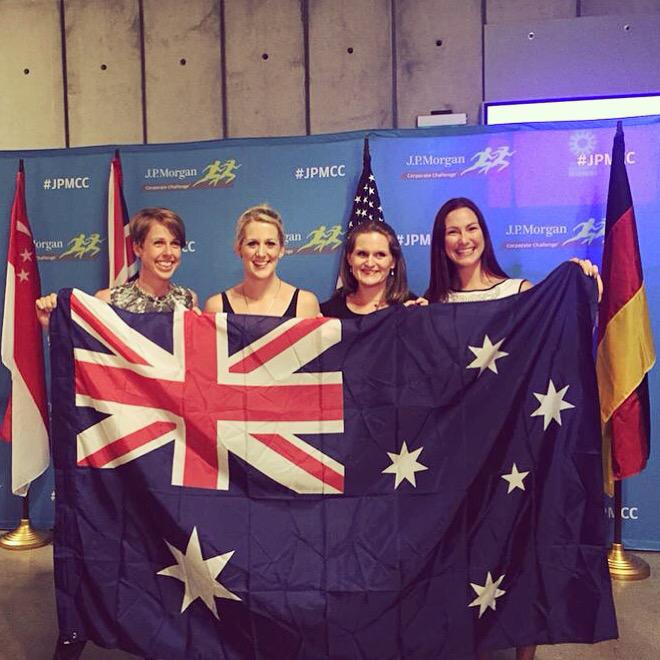 ZZoeWWilliams's tweet photo. Race day! Stoked 2 represent @pearlizumiAUS @CommBank &amp; Australia against the best corporate runners globally #JPMCC http://t.co/jyuAb73A9N