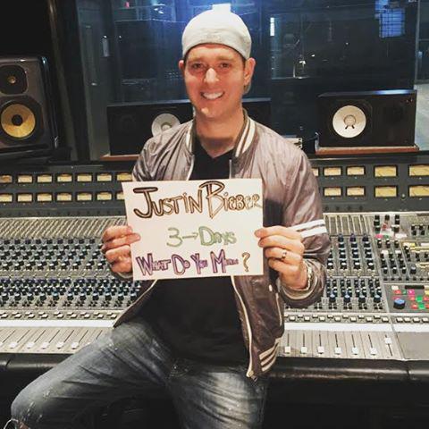 Fellow Canadian Michael Buble thanks. 3days whatdoyoumean. And Happy Birthday Man!! 