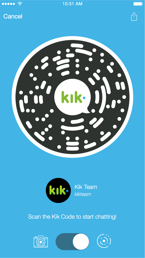 Kik on Twitter: "Scan my #kikcode to chat with me. My username is ... Kik on Twitter: "Scan my #kikcode to chat with me. My username is ...