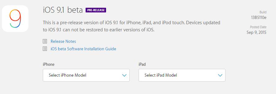 iAppleBytes's tweet image. No OTA iOS9 GM? Well could the beta will not upgrade OTA #iOS9GM Can&apos;t forget iOS 9.1 Beta is out. #iOS91Beta