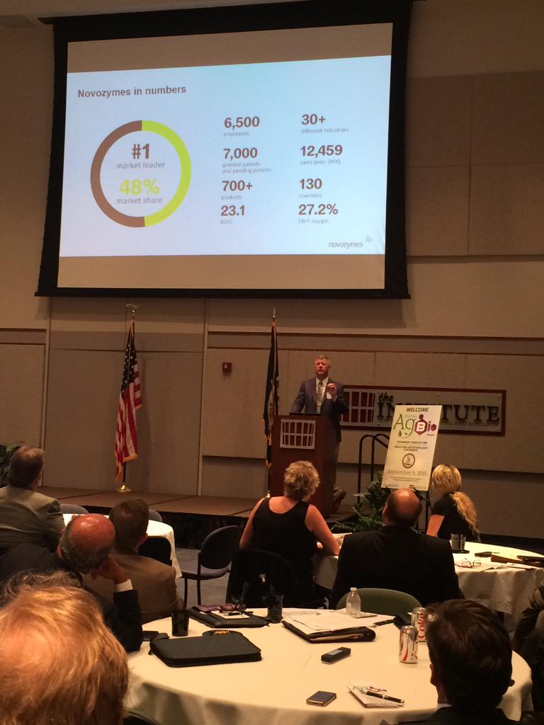 toddhaymore's tweet photo. #VaAgBio attendees now hearing from closing keynote Shawn Semones of @Novozymes @IALR @vabio http://t.co/knvE8CMSE4