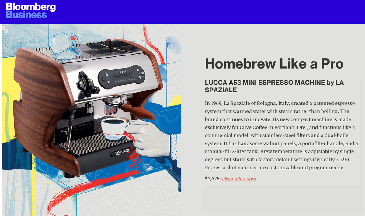 CliveCoffee's tweet photo. Thanks @business for featuring #LUCCAA53 in 10ThingsYouNeedToBuyThisFall! Get to know LUCCA: http://t.co/RNqgIyduqu http://t.co/KXj4jdUoOE