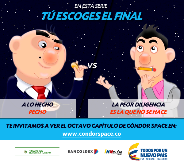 InnpulsaCol's tweet photo. .@CondorSpace te invita a ver el noveno capítulo de la primer serie animada para emprendedores http://t.co/ONh57Lgiou http://t.co/IwsiDaHWcu