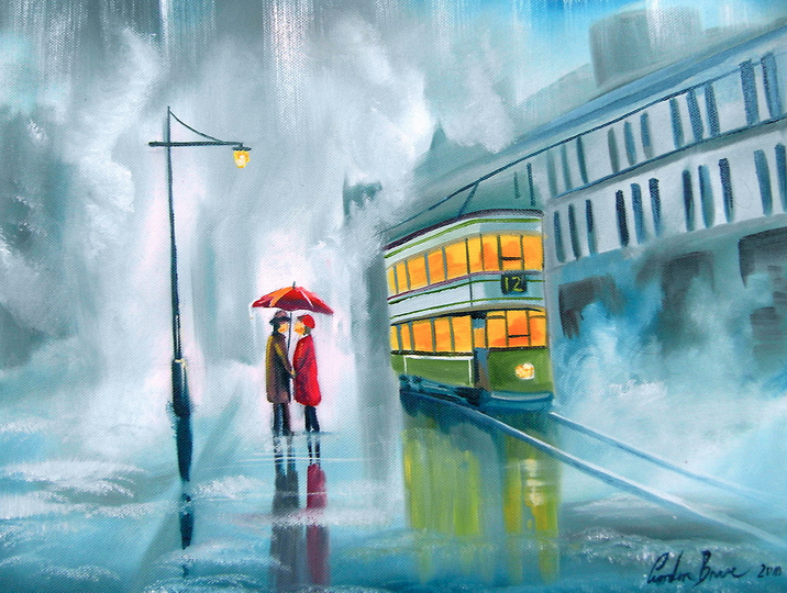 rainy day paintings - Gordon Bruce art