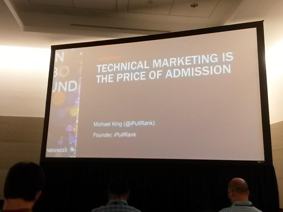 Prof_Toni's tweet photo. Hells yeah Michael King time. Muchos excited. #INBOUND15 http://t.co/3c2p6MlpEv