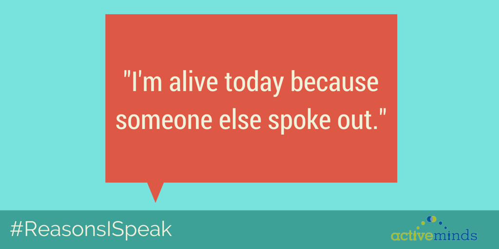Active_Minds's tweet photo. Our #Suicide Prevention Month Campaign, #ReasonsISpeak, starts tomorrow. Join the conversation &amp; end the silence http://t.co/QPCuatsPTc