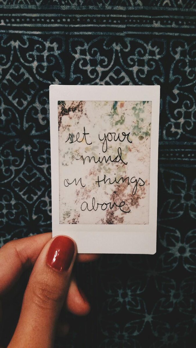 royaltribechrch's tweet image. …not on earthly things. #colossians3v2