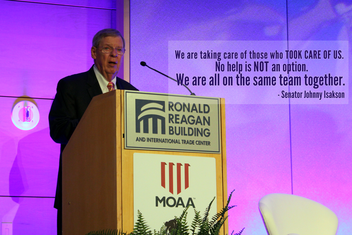 SVACGOP's tweet photo. Thank you @MilitaryOfficer and @WWP for having me speak today at #WFS2015 about importance of care for veterans. http://t.co/lV8YLjKwD5