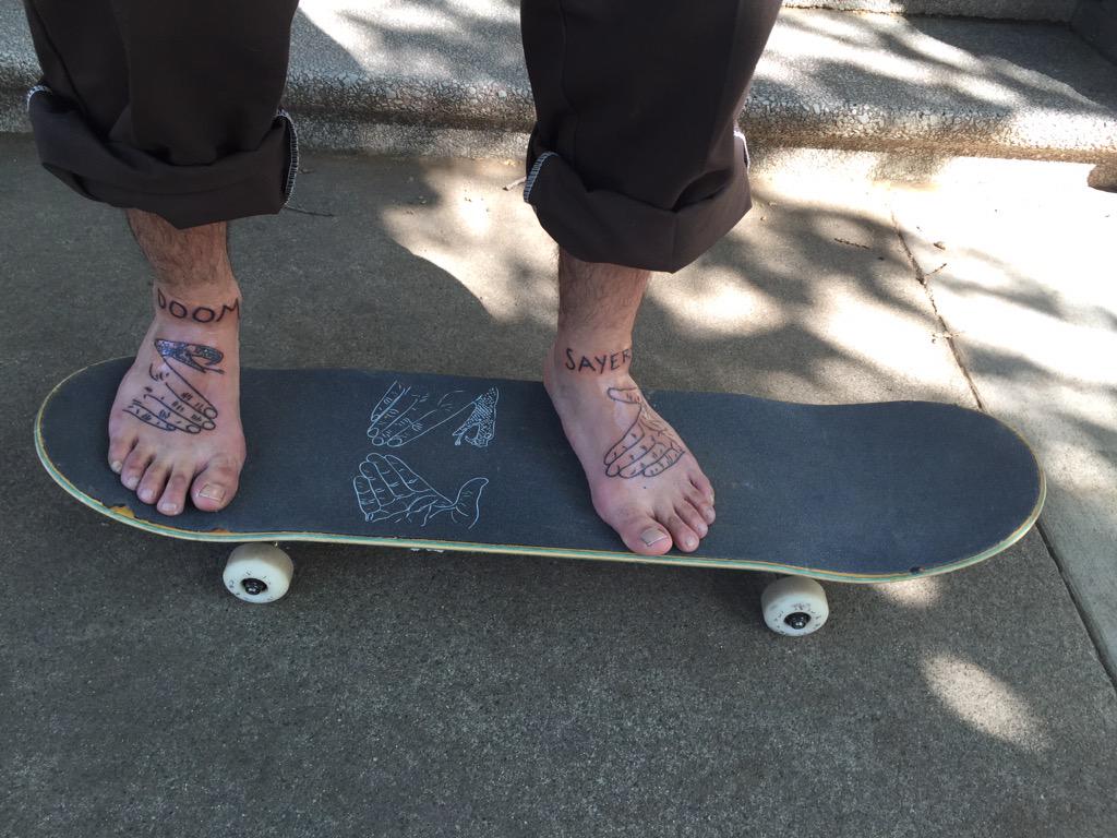 doomsayersclub's tweet photo. 🐍 Robbie Russo riding #Jessupgriptape x #DOOMSAYERS #crypttape & his permanent #SnakeShake socks. Get the Crypt now http://t.co/30Lz2nZLUD