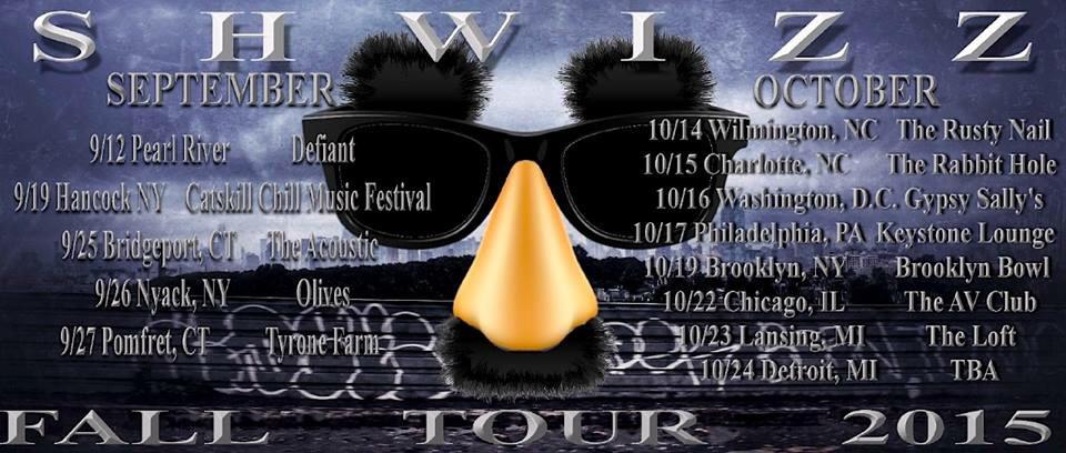 ShwizzTheBand's tweet photo. #ShwizZ Fall Tour 215. Phase 1 http://t.co/VTzN7CbKXf