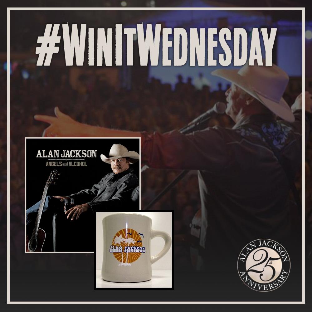 OfficialJackson's tweet photo. Time for #WinItWednesday! RETWEET to win an Alan Jackson diner mug and a signed copy of Angels and Alcohol! http://t.co/0ycVgTB3kX