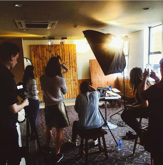 What a day, what a team. 58 pieces, 33 looks by a team of 11 in 10 hours. #Manley #SS16 lookbook out soon!