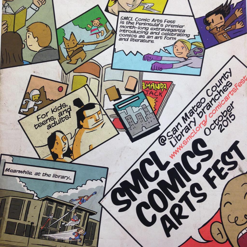 SMCLibraries's tweet image. #NewsFlash Comic Arts Fest coming this October to all #libraries bit.ly/1ganle0