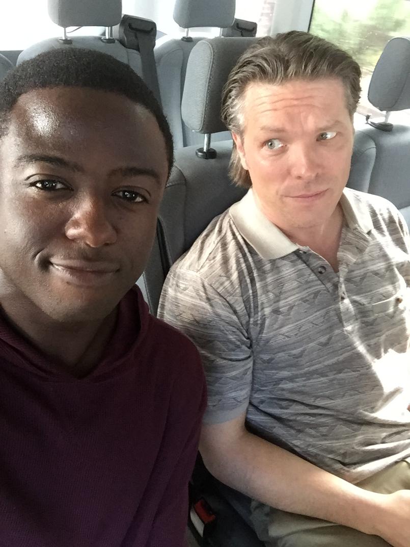 miles_doleac's tweet photo. With the very talented Myles Grier after a great day on #GameofSilence, @MylesGrier http://t.co/OqHp0qDWIa