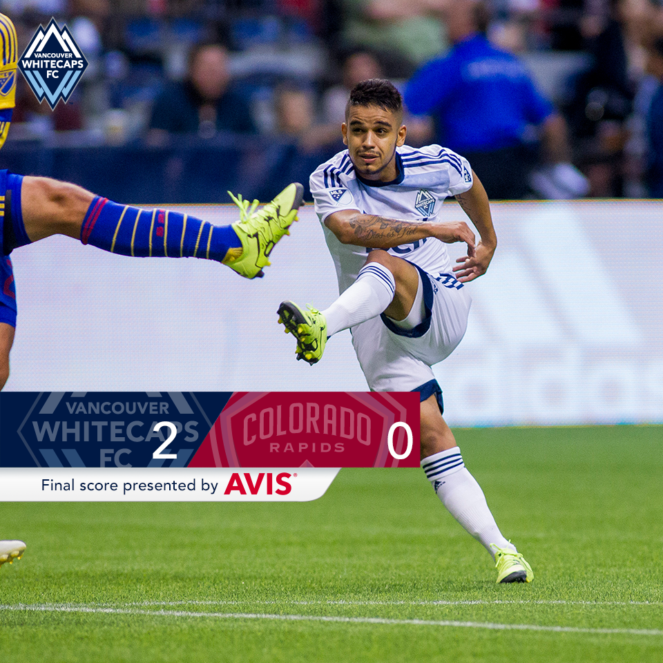 ScoreCenter's tweet photo. RT WhitecapsFC: FINAL SCORE: The 'Caps conquer Colorado to go top of MLS http://t.co/yMNHj5wrDn #ScoreCenter #ScoreCenterApp #ESPN #Final…