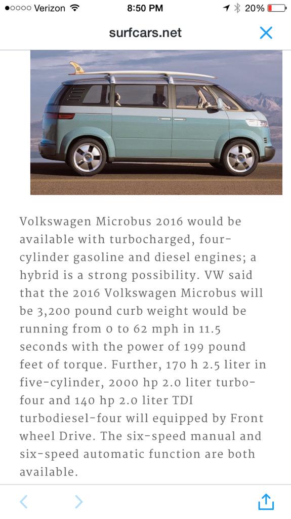 2000 HP out of a VW Bus?! That's impressive. #hippygofast