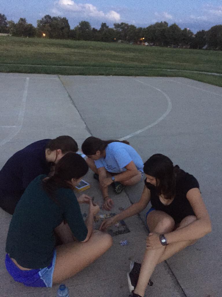 Relay race for strength day!