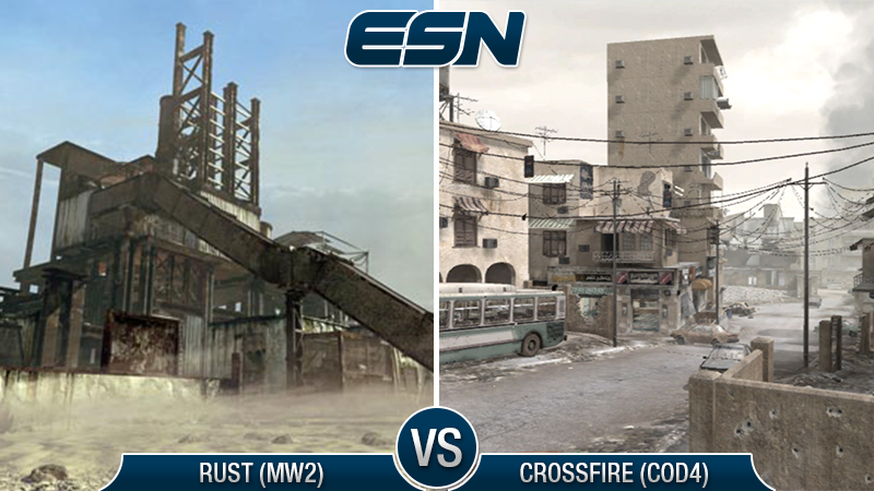 EsportsNation's tweet photo. Two classic CoD Maps facing off in tonight's #ESNCodVS!
RT for Rust
FAV for Crossfire http://t.co/QbcY2k3McV