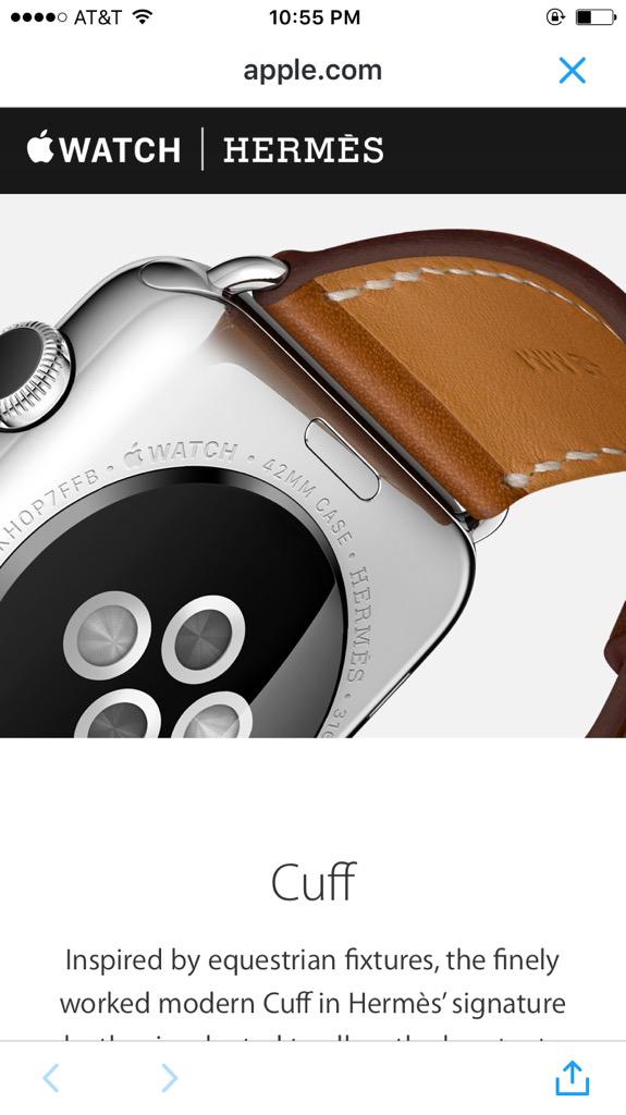 Hermés Apple Watch is specially engraved | MacRumors Forums
