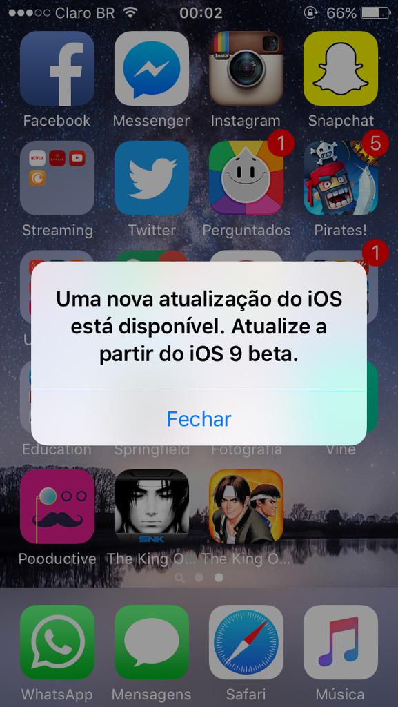vitalsonlorran's tweet image. apareceu de novo! #ios9 #ios9beta #ios9GM #apple