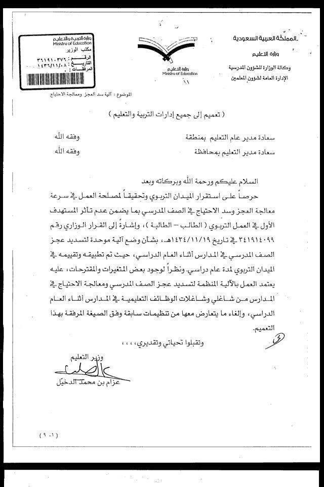 خطاب طلب تكليف