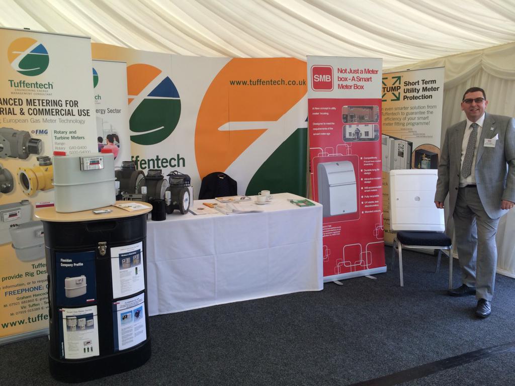 Tuffentech's tweet photo. Our stand at #utilitymetering come over and talk to us about our new meter box http://t.co/Vj7fbn7UKA