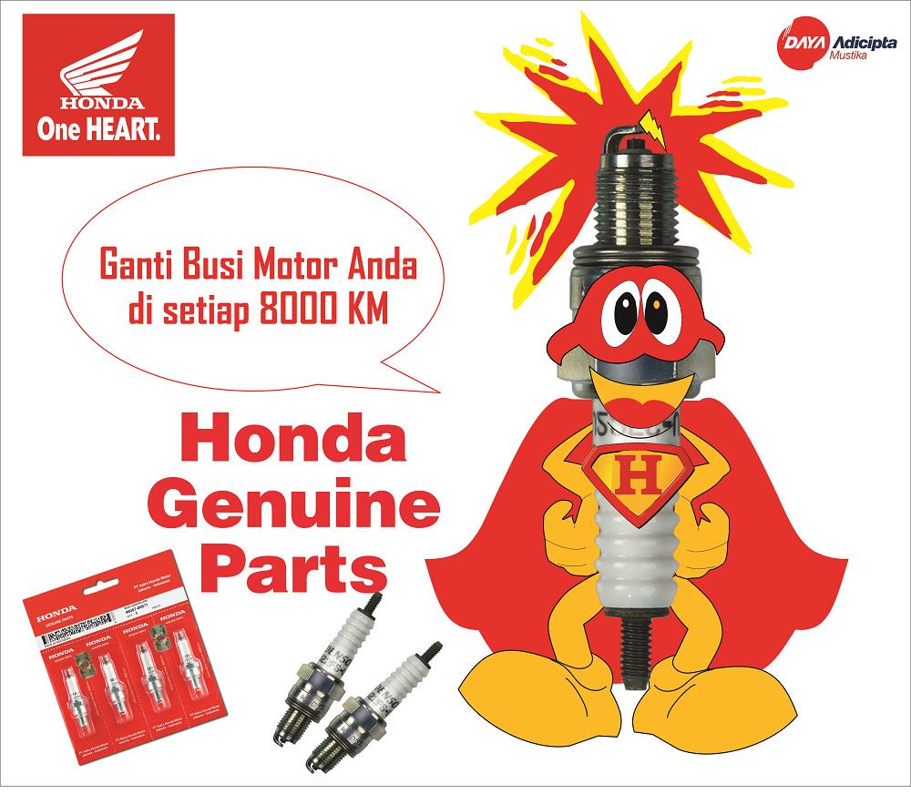 KangHaParLi's tweet photo. Ganti Busi motor anda di setiap 8000 KM #alwaysHGP @alwayshonda http://t.co/d4zSuNarO4