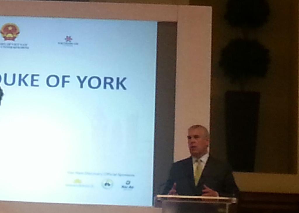 HRH The Duke of York at the Vietnam Economic Forum