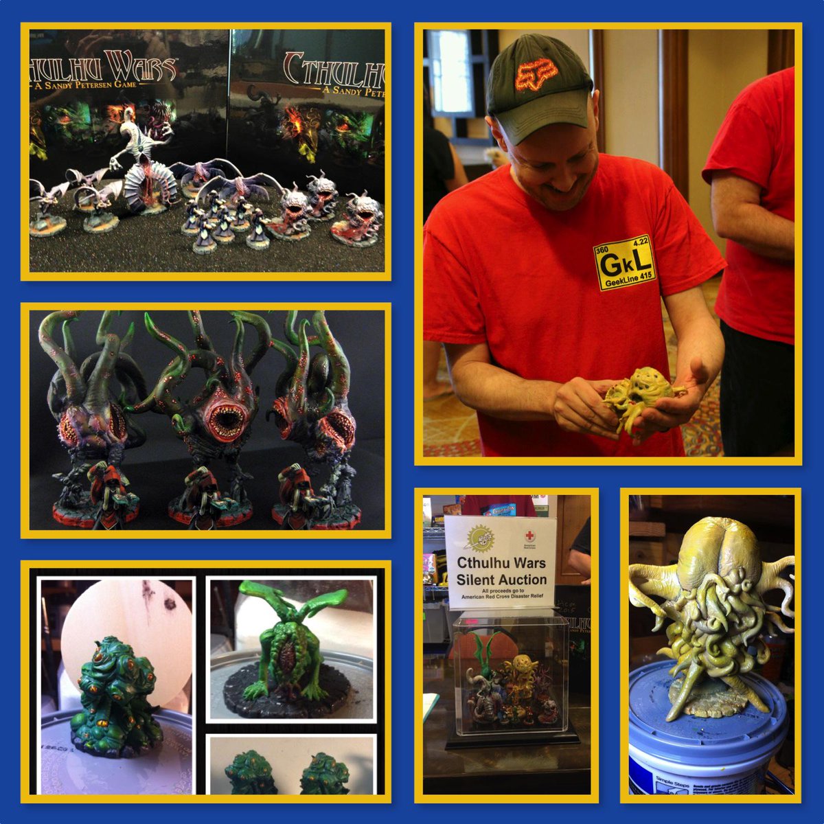 CelestiCon's tweet photo. Congrats Chad @GeekLine415, bid winner #Celesticon Cthulhu Wars Silent Auction! All proceeds to @redcross #charity http://t.co/ihnIGxBby1