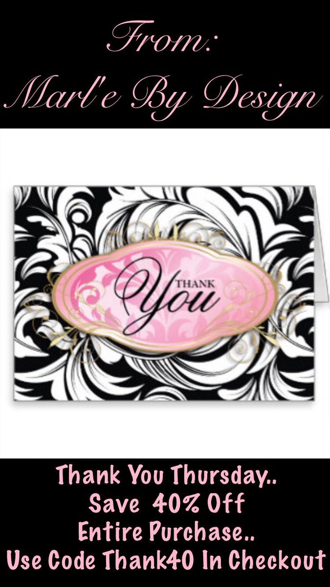 We Thank you So Much Marl’e By Design Customers!Save 40% Off Today @ ow.ly/2bv7i6 on your entire purchase!