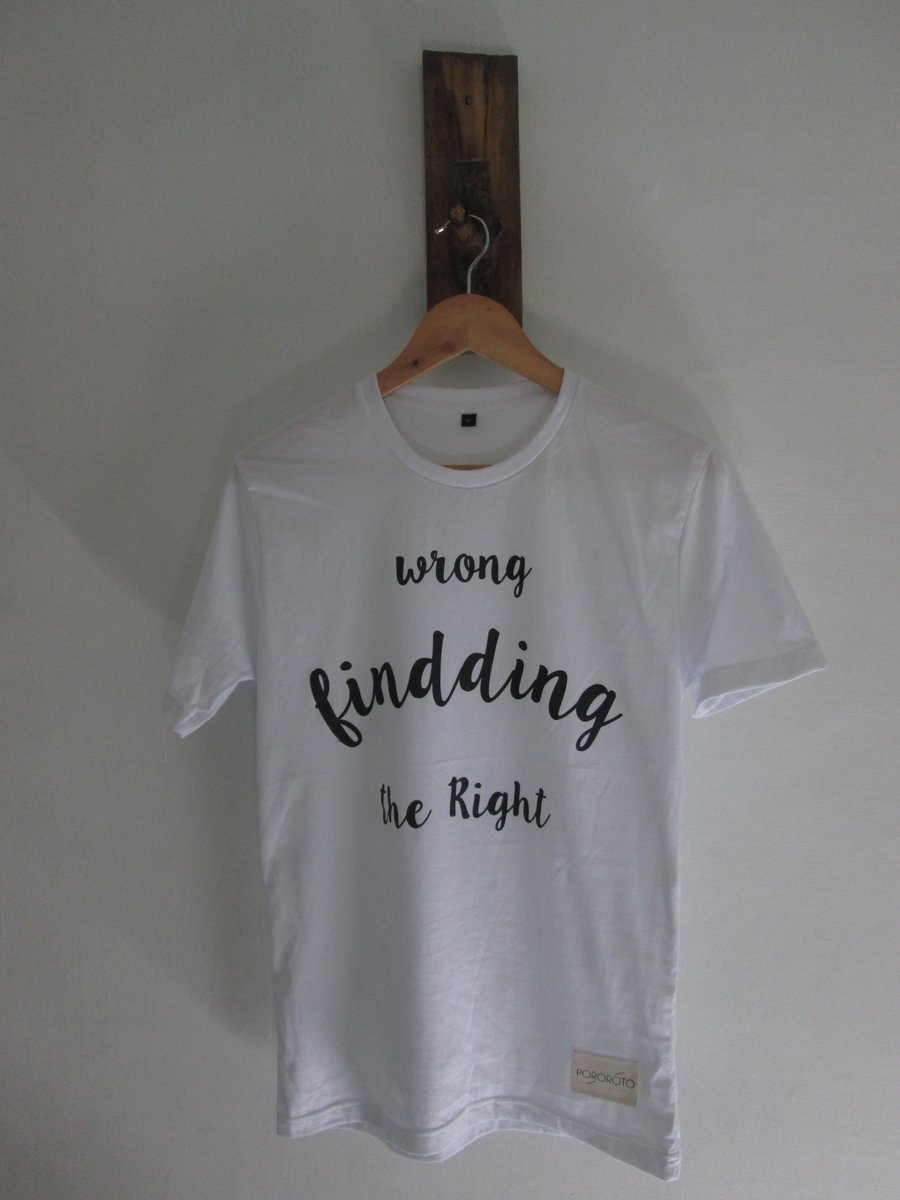 POROROTO's tweet image. open order ,POROROTO t-shirt
"WRONG finding the right"
only for 65k
more info / Order : 0857 2511 5339 / 5397cc63
