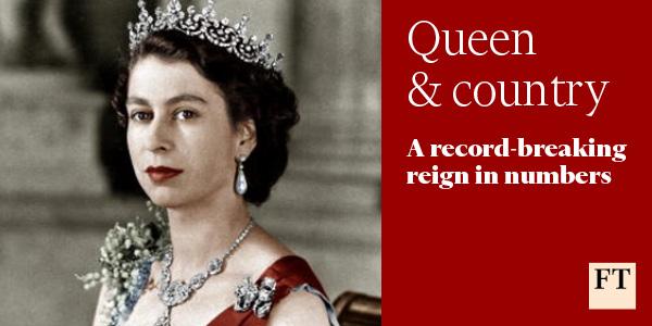 FT's tweet photo. How Elizabeth II’s subjects have fared in the 63 years since she was crowned http://t.co/xyMrRdsOXs http://t.co/q4LSYrU0oK