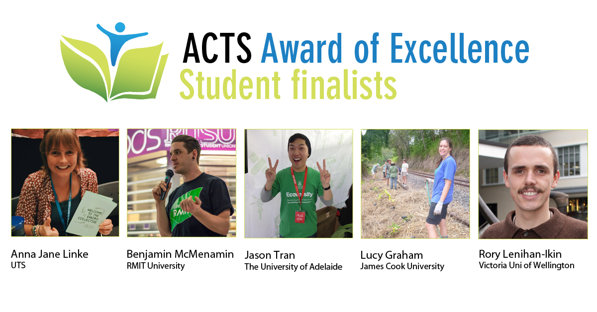 __ACTS's tweet photo. In our final announcement today, we congratulate our #ACTSAward of Excellence Student finalists! #GreenGowns http://t.co/wyFVsgbi7n