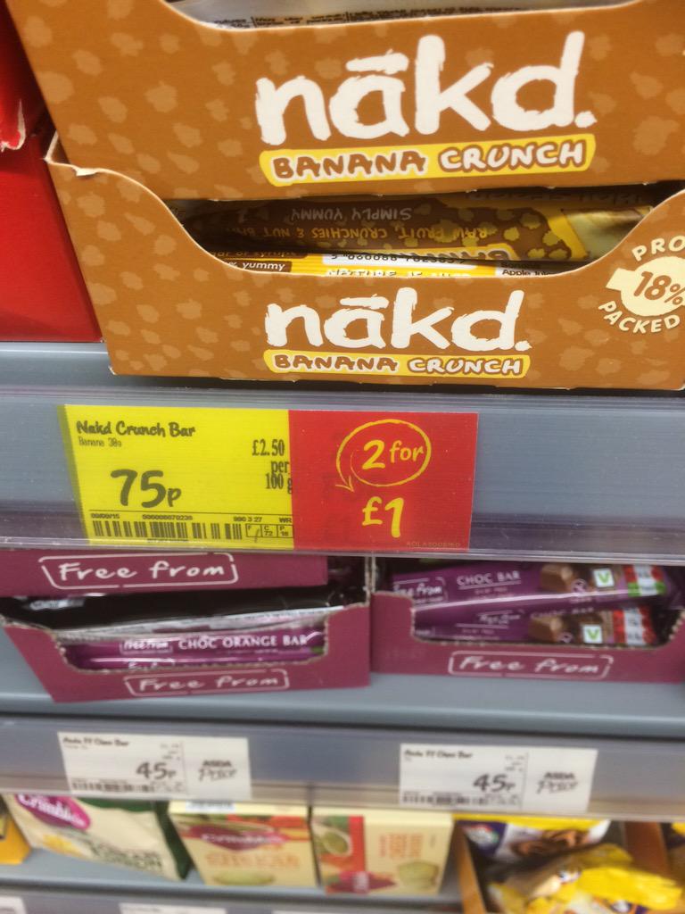 thehindsheadpub's tweet photo. @asda nice naked crunch but can you explain why you put them up in price and straight away put them into an offer http://t.co/qFpq7rtGuw